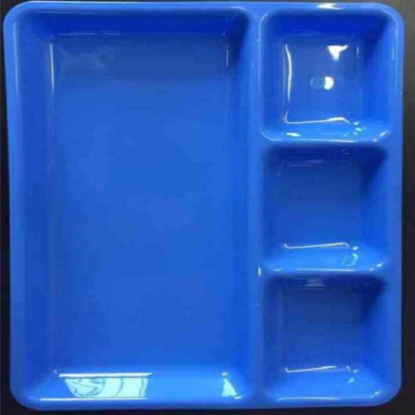 Plastic Pav Bhaji Plate 3 In 1 [BIG]