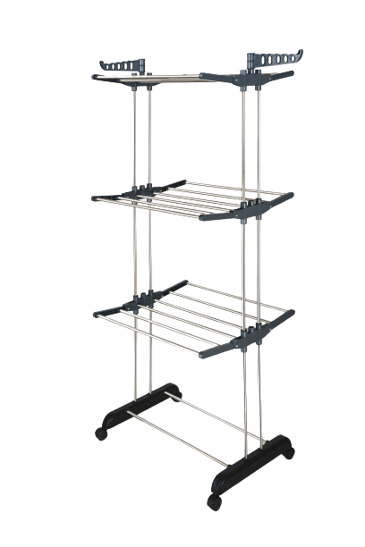 Cloth Rack Cute 3 Layer With Stainless Steel Pipe.