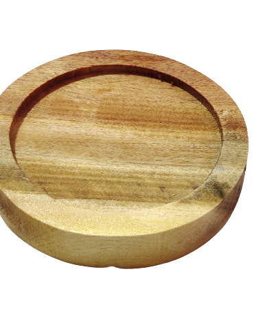 Tea Cup Holder Round Wooden