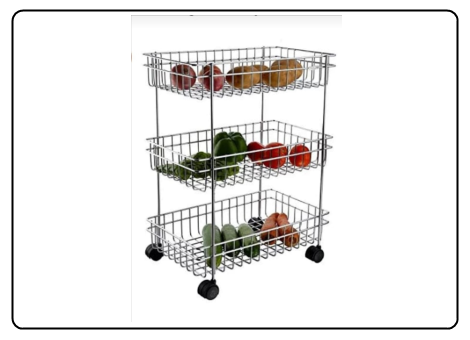 Vegetable Trolley 3 Layer.