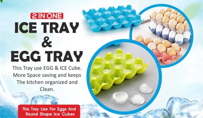 Egg Or Ice Tray (4 Pcs Set)