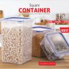 Container Squre 500/1000/1500-3pcs Set(hetal)