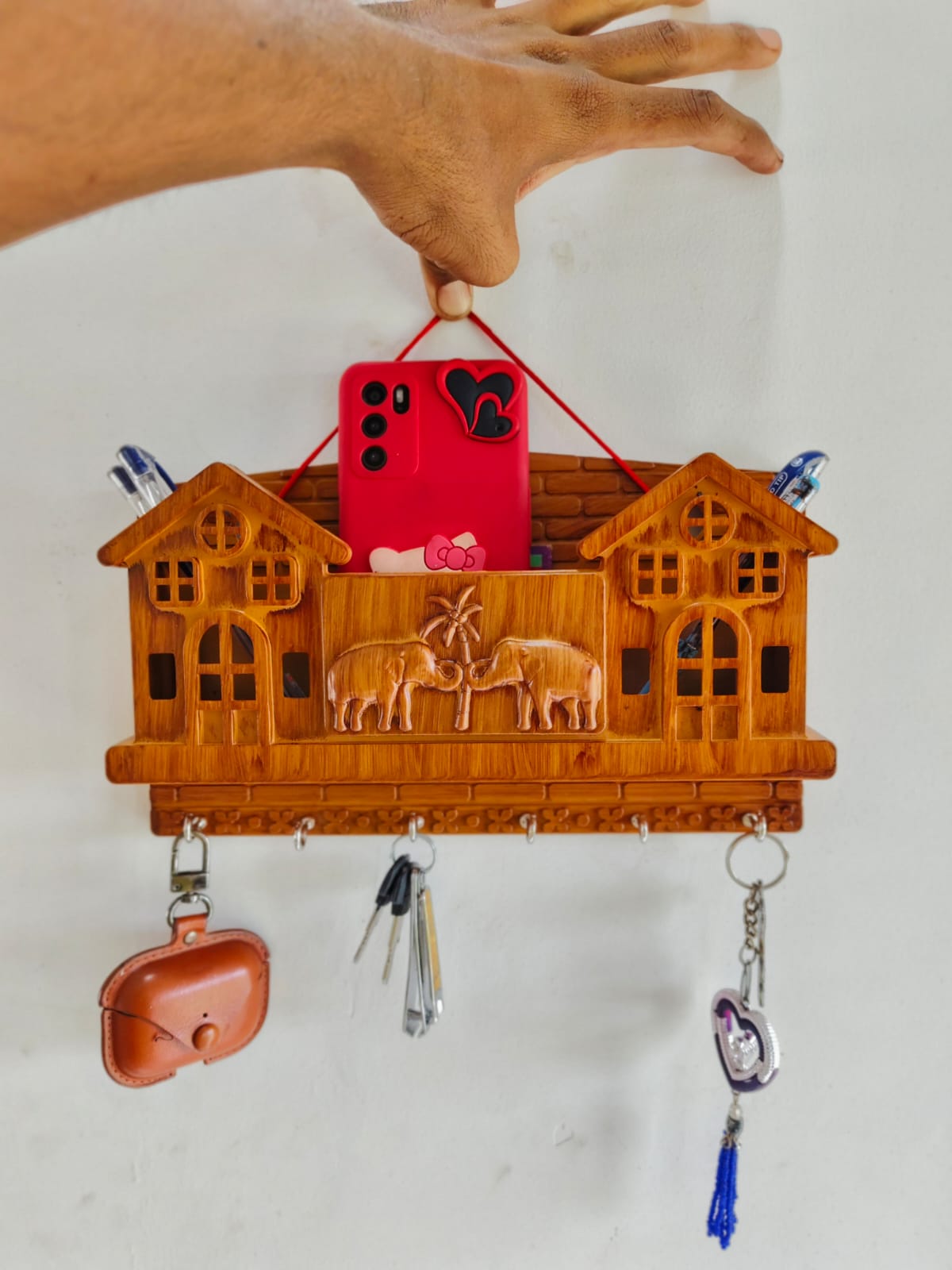 Key Stand Key House And Elephant Design