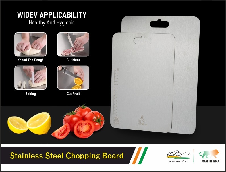 Chopping Board S.S. No.1 (8×12 Inch 450gm)