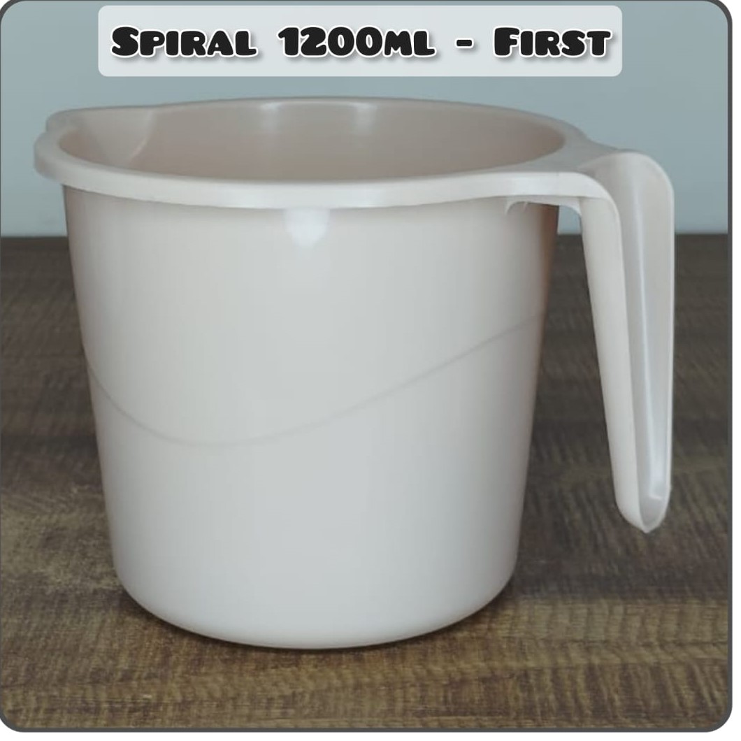 Bathing Mug Spiral 1200 Ml (12PCS Set)