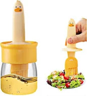 Oil Dispenser & Cute Duck Silicon Brush