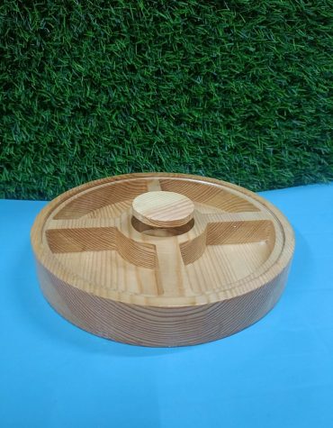 WOODEN MASALA BOX ROUND