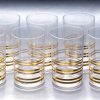 Clear Gold Glass 6pcs Set199