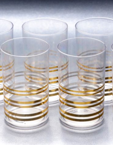 Clear Gold Glass 6pcs Set199