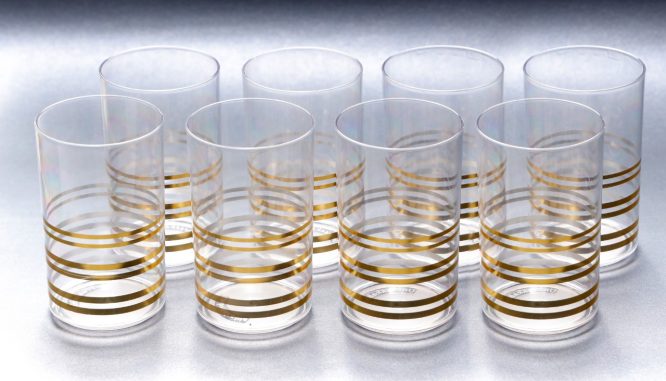 Clear Gold Glass 6pcs Set199