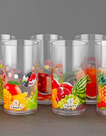 Classic Printed Glass 6pcs Set