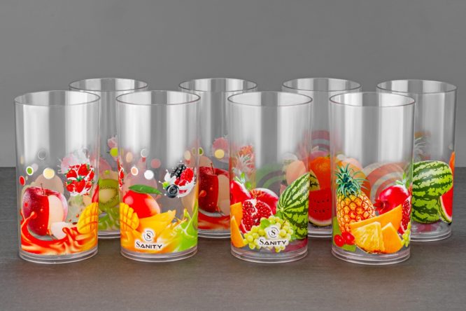 Classic Printed Glass 6pcs Set