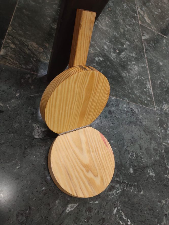 WOODEN PURI PRESS ROUND