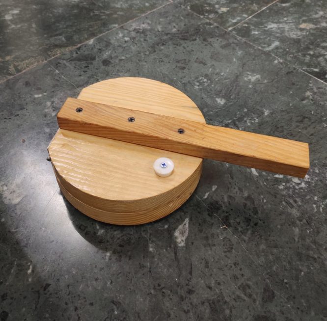 WOODEN PURI PRESS ROUND