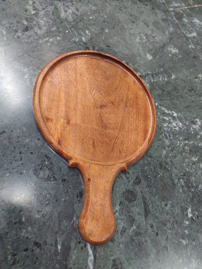 WOODEN PIZZA PLATE ROUND