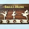 Key Stand Sweet Home Design Wooden [KS-10]