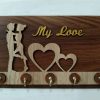 Key Stand My Love Design Wooden [KS-12]