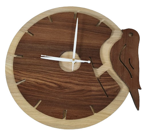 Wall Clock Wooden D33 (SIZE 12*12)