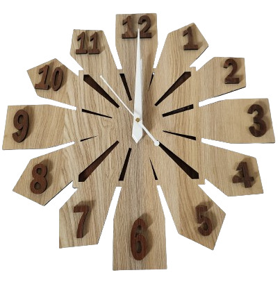 Wall Clock Wooden D42 (SIZE 12*12)