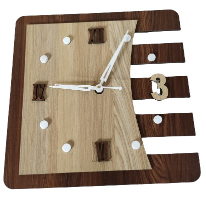 Wall Clock Wooden D43 (SIZE 12*12)